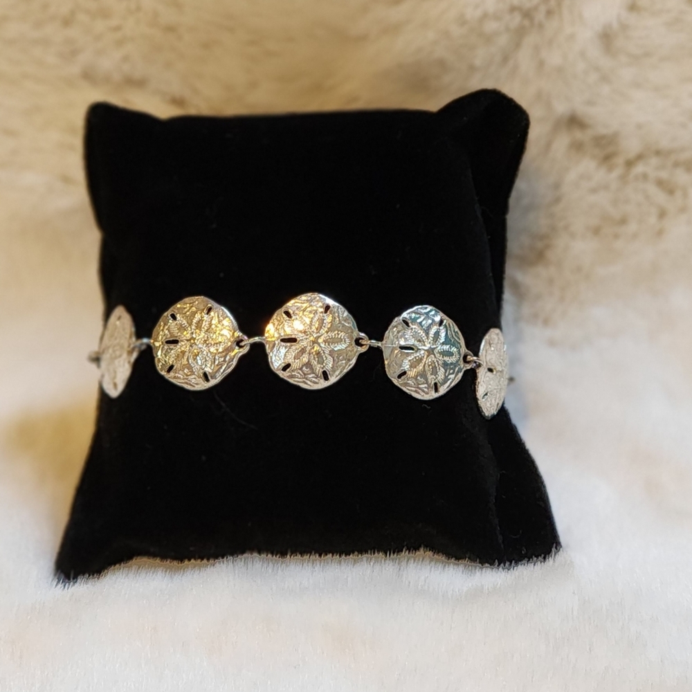 🌊 Sand dollar 925 silver bracelet